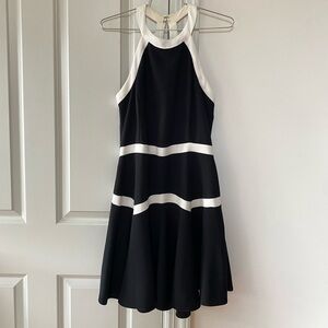 Parker Black and White Party Dress